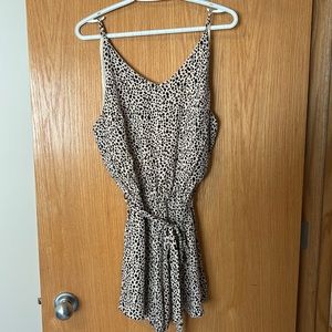 Animal print romper